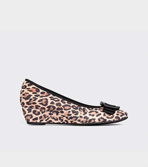 bailarinas de piel animalprint de charola online