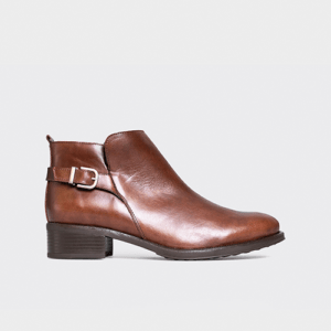 botines de piel marrones de charola online